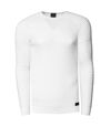 Pull homme col rond Pull fashion 13349 blanc