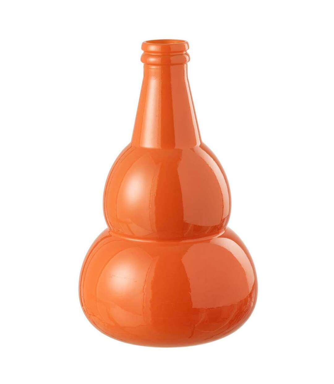 Vase Design en Verre Cocoon 45cm Orange-1