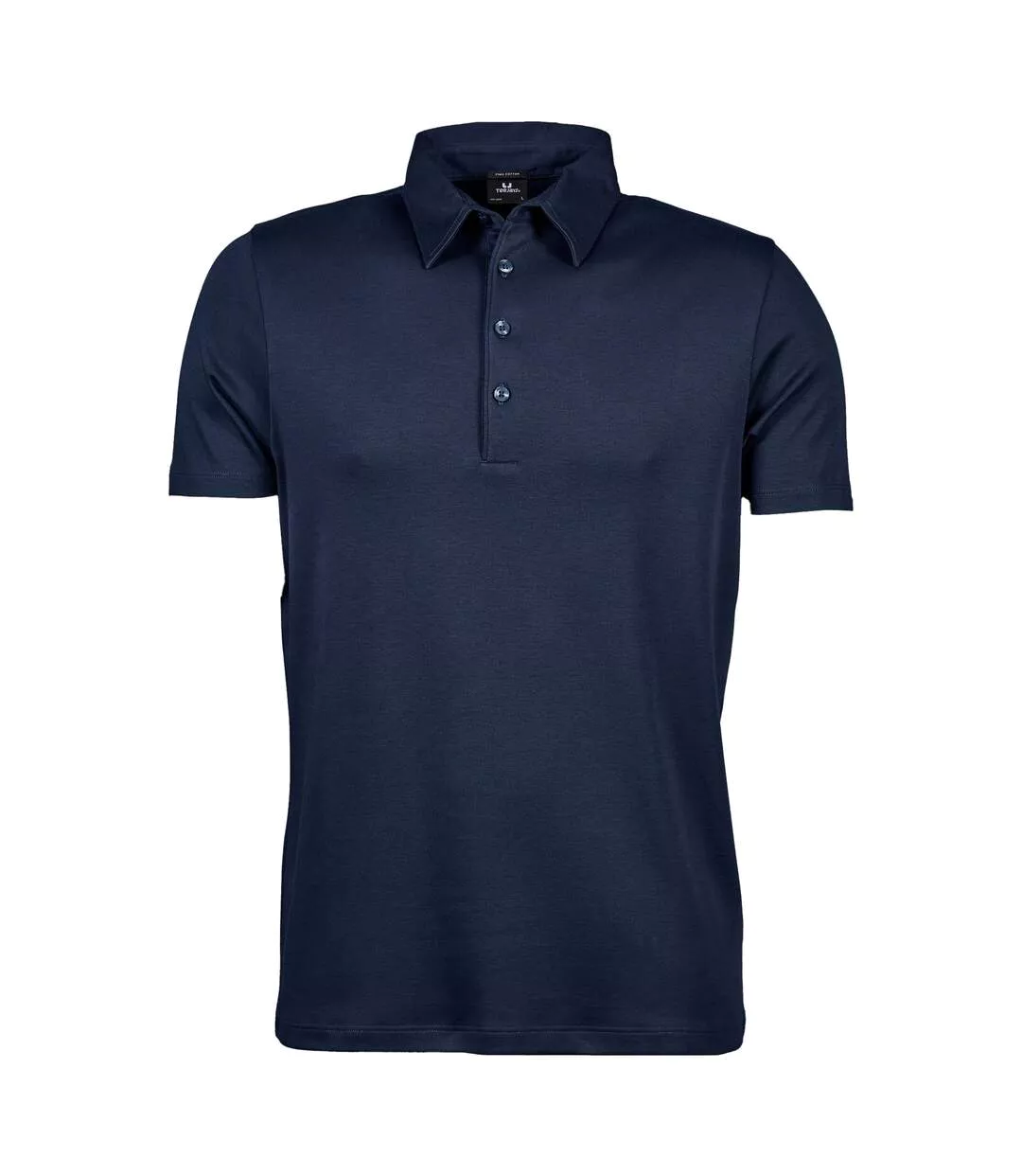 Womens/ladies Pima Polo Shirt Navy Tee Jays-1