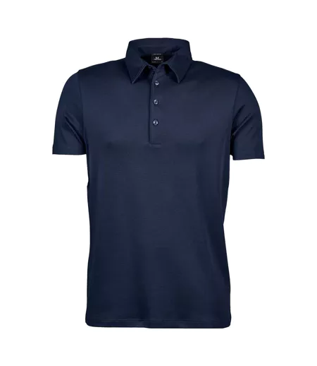 Womens/ladies Pima Polo Shirt Navy Tee Jays