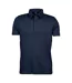 Womens/ladies Pima Polo Shirt Navy Tee Jays-1