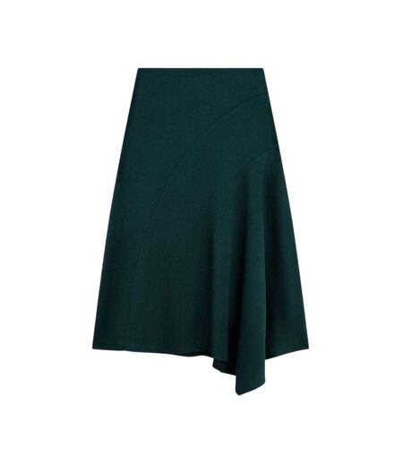 Womens/ladies Midi Skirt Dark Green Ted Baker