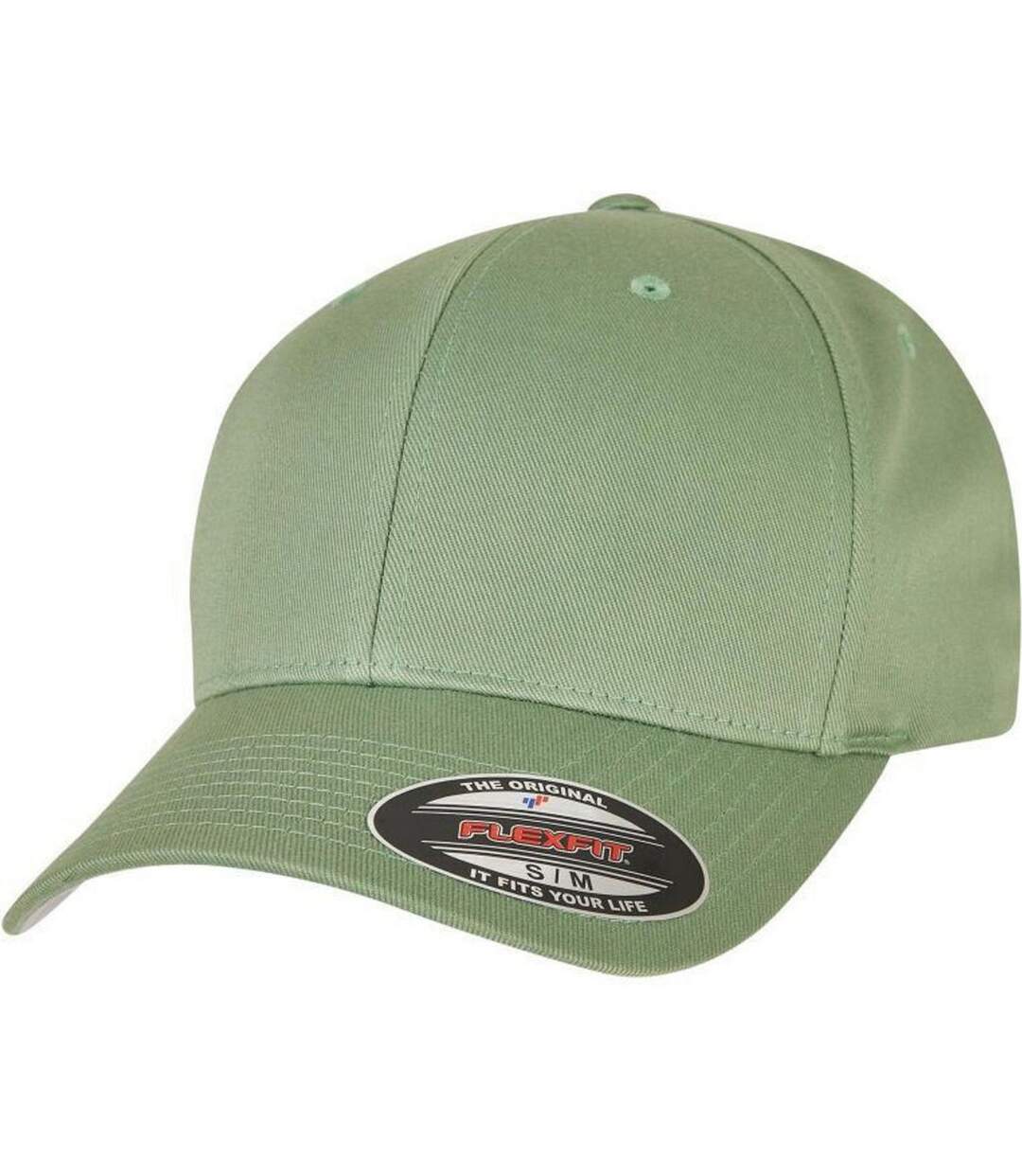 Casquette De Baseball Vert De Gris Foncé Flexfit-1