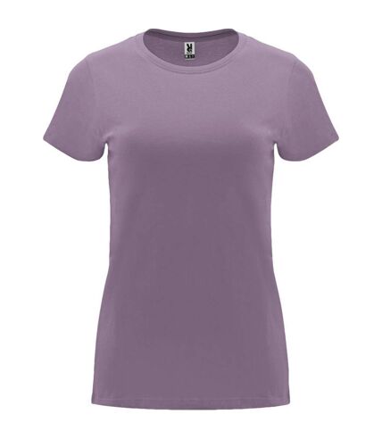 Womens/ladies capri short-sleeved t-shirt lavender Roly