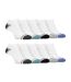 Farah - 10 Paires Chaussettes Bambou Hommes Socquettes Rayées-1