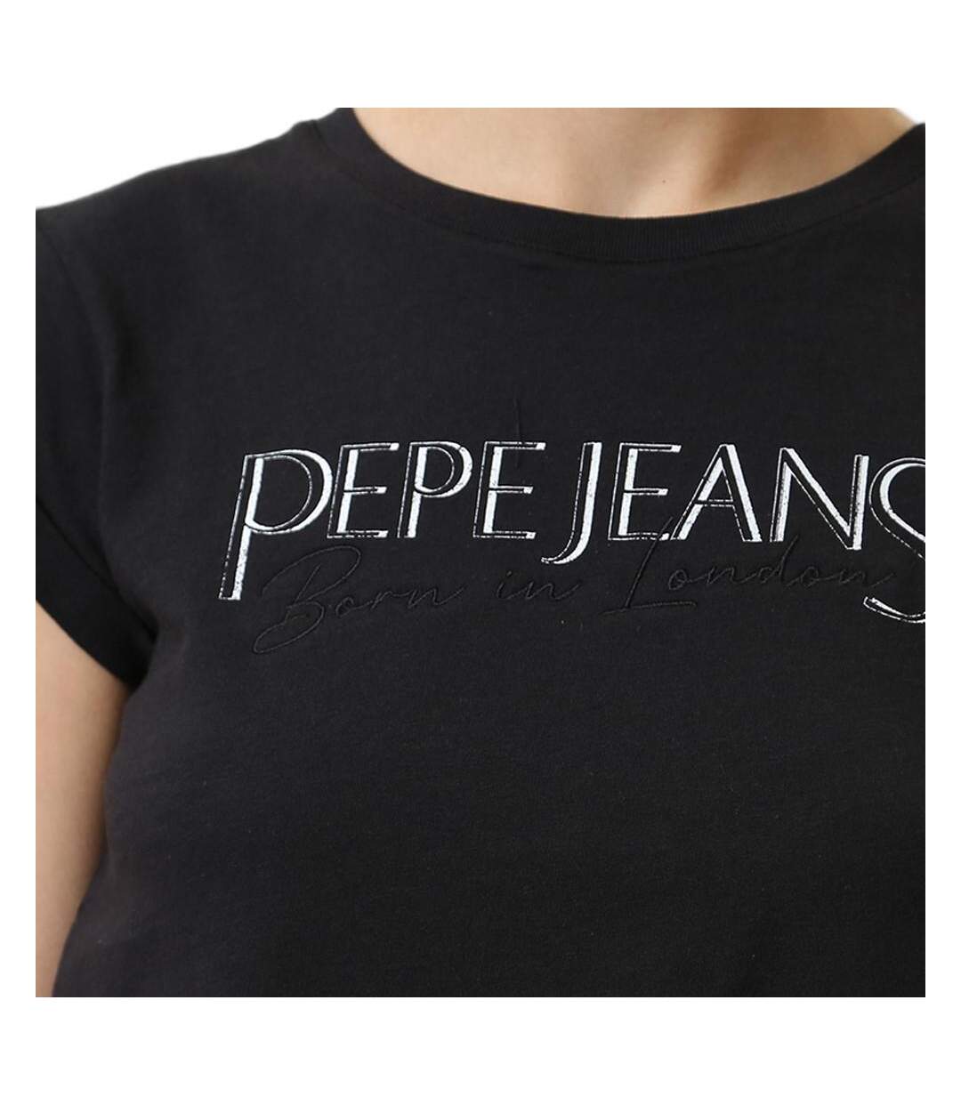 T-shirt Noir Femme Pepe jeans Hannon - L-3