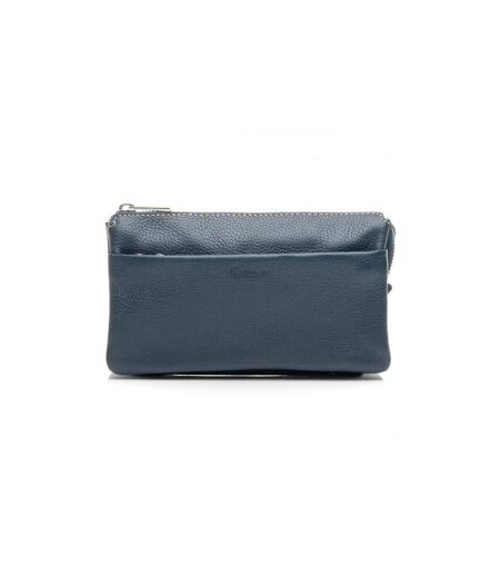 Katana - Pochette multifonctions femme en cuir - marine - 8660