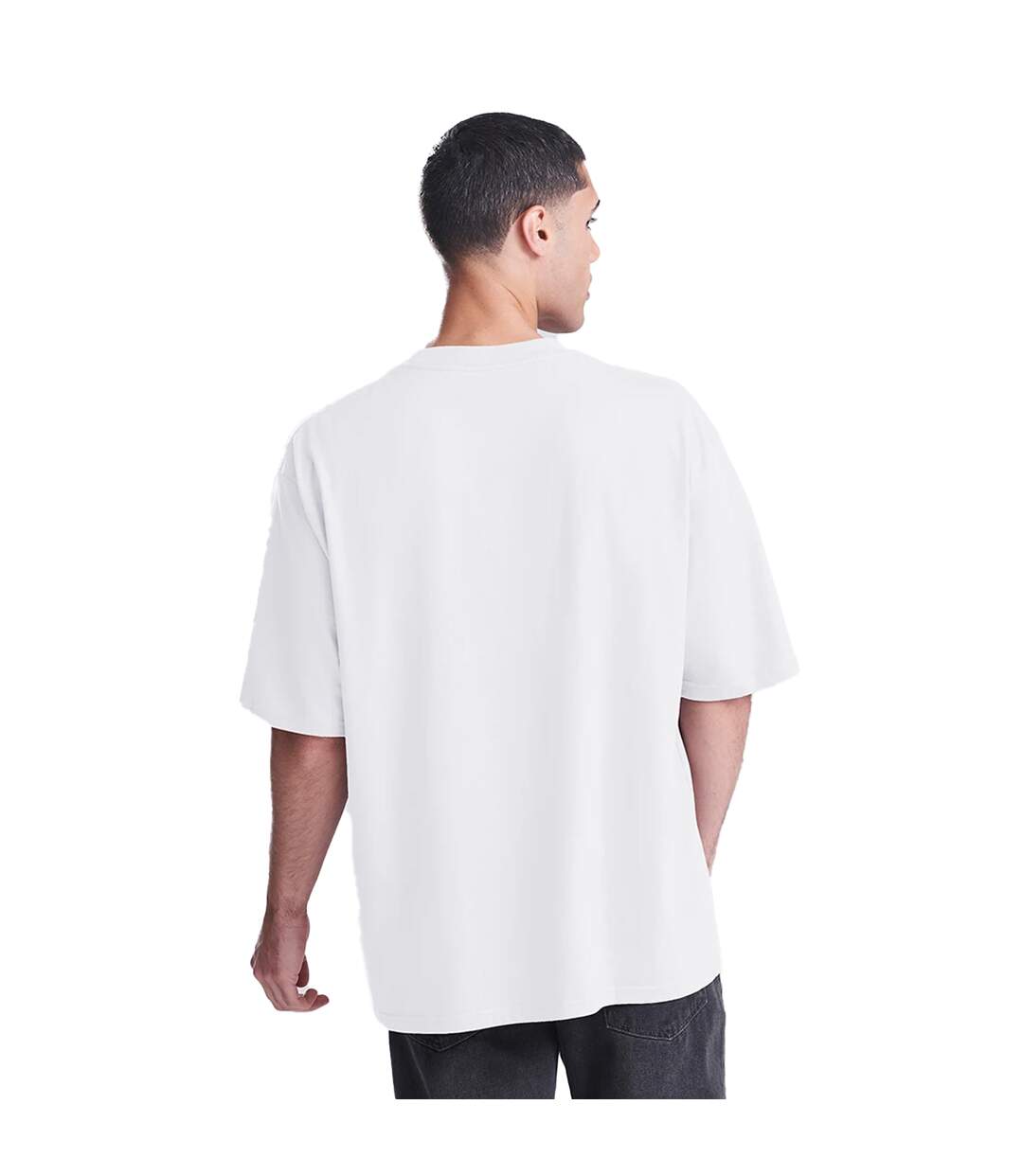 Mens Cotton T-shirt Arctic White Awdis-3