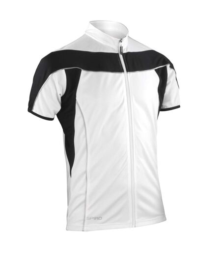 Veste performance bikewear homme blanc / noir Spiro