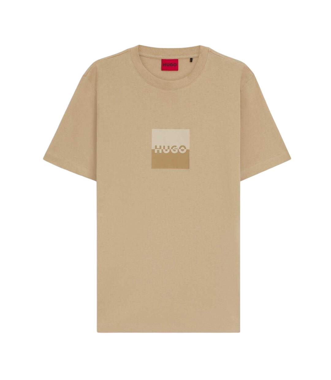 T-shirt Motif/style Logo Tonal Dusplit Homme Beige Hugo-2