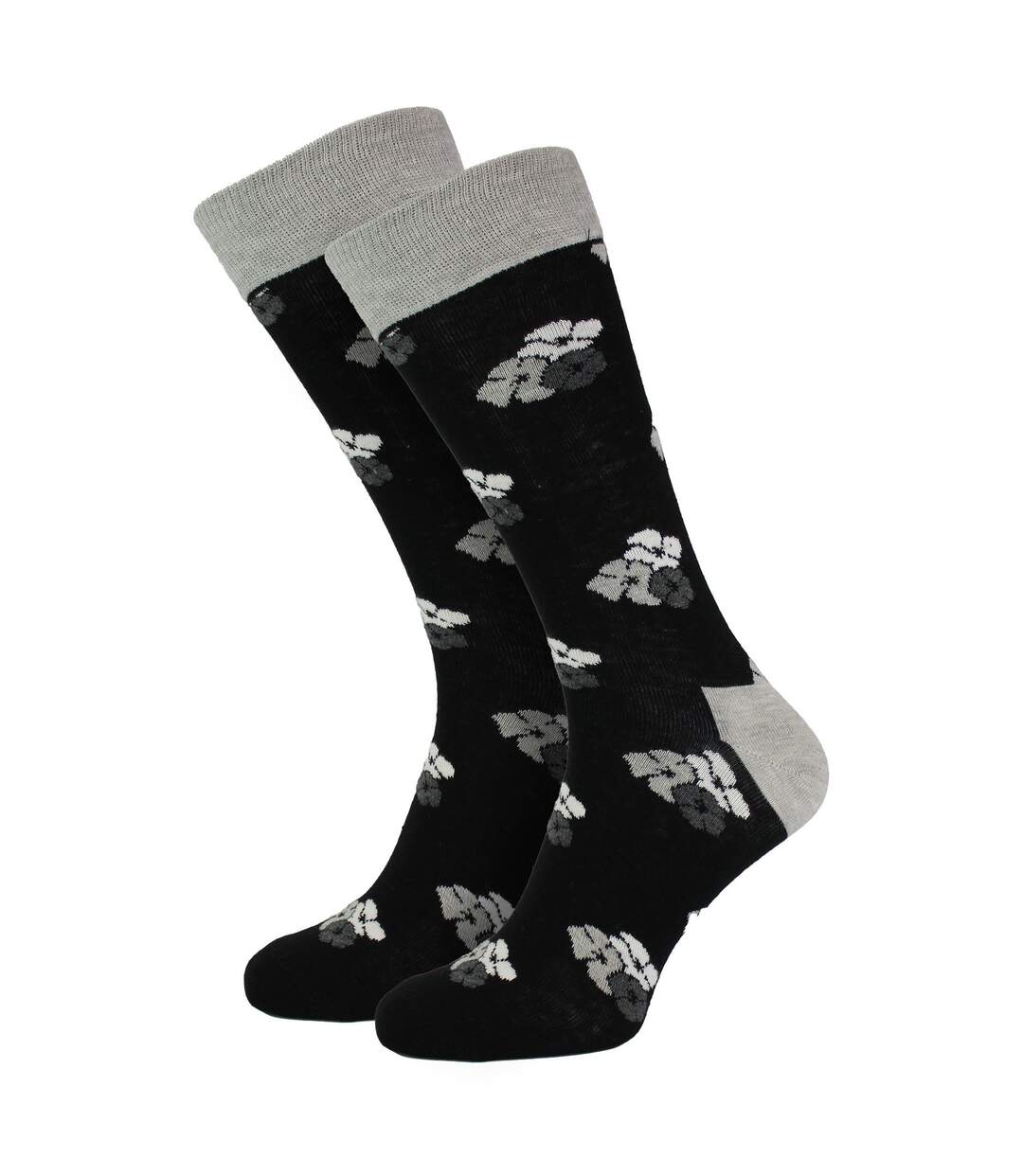 1 Pair Floral Mens Dress Socks | Classic Flower Socks-3