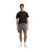 Mens Printed Relaxed Fit T-shirt & Shorts Set Grey Black Boss-1