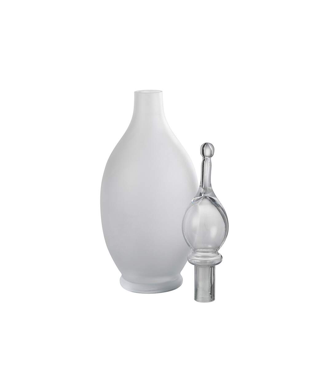 Vase Bouchon Fiole en Verre Jo 53cm Transparent-2