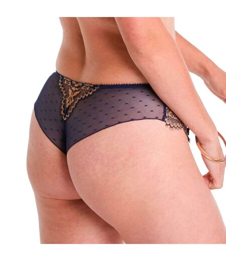 Shorty tanga bleu marine Elégance