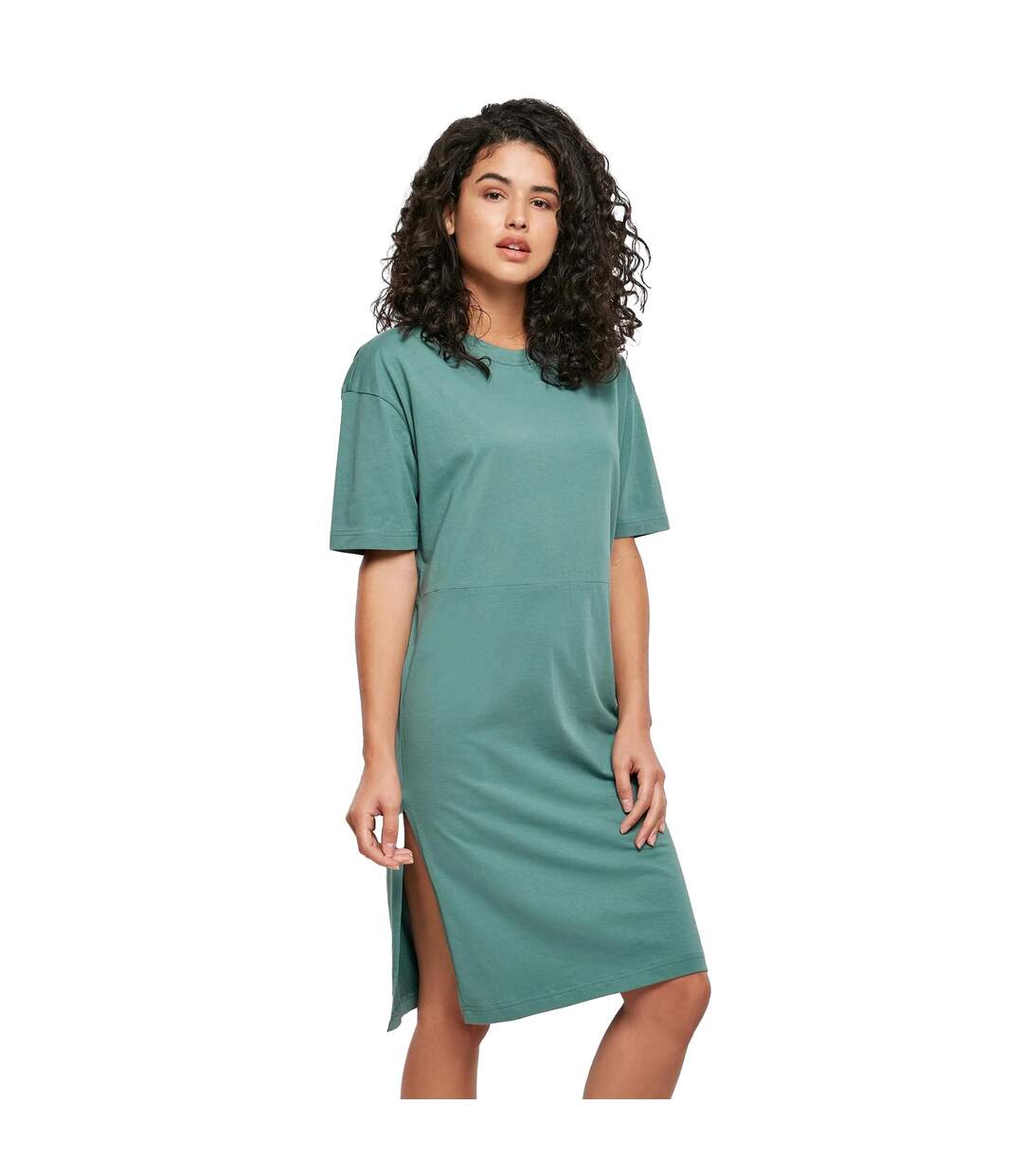 Robe T-shirt Femme Vert Urban Classics-3