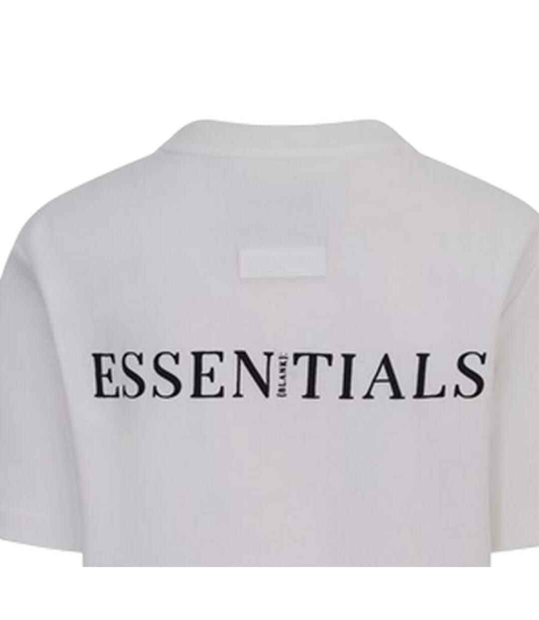 Womens/ladies Essentials Logo Boyfriend T-shirt Off White Blank Essentials-3
