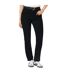 Womens/ladies stretch straight leg comfort jeans black Dorothy Perkins