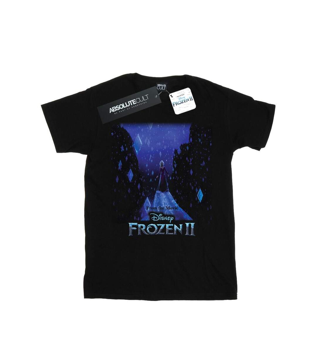 Disney - T-shirt FROZEN ELSA DIAMOND ELEMENTS - Femme (Noir) - UTBI24609-1