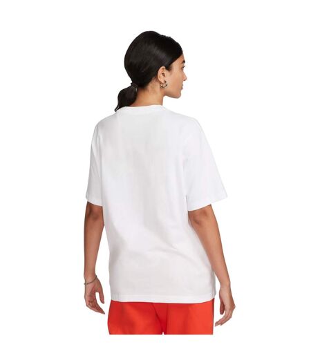 Womens/ladies Oversized T-shirt White Black Nike