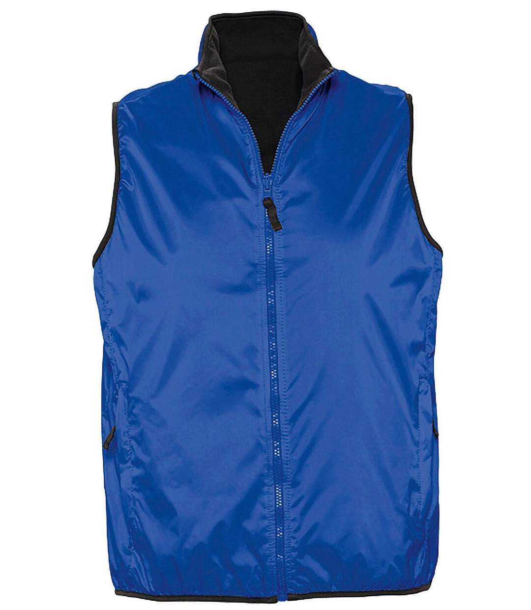 Gilet sans manches réversible imperméable doublé 44001 - bleu roi - unisexe