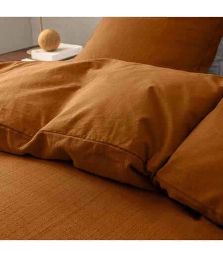 Parure de Lit 3 Pièces Clara 260x240cm Caramel