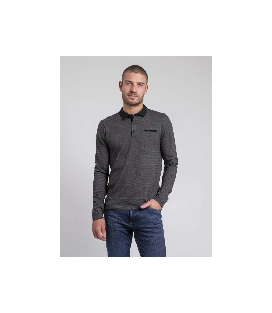 Polo manches longues pur coton PAGNY-1