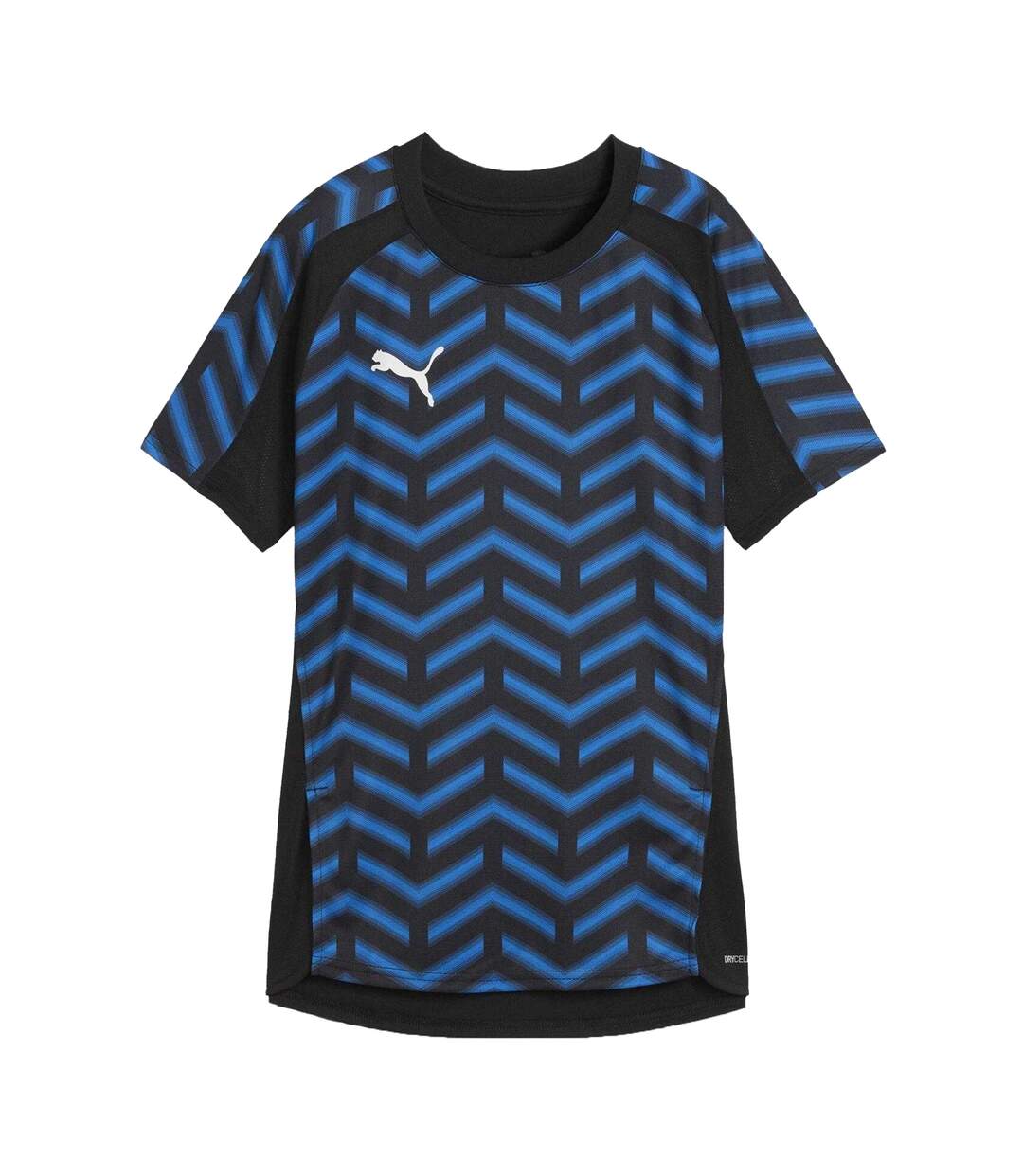 Womens/ladies Training T-shirt Black Blue Puma-2