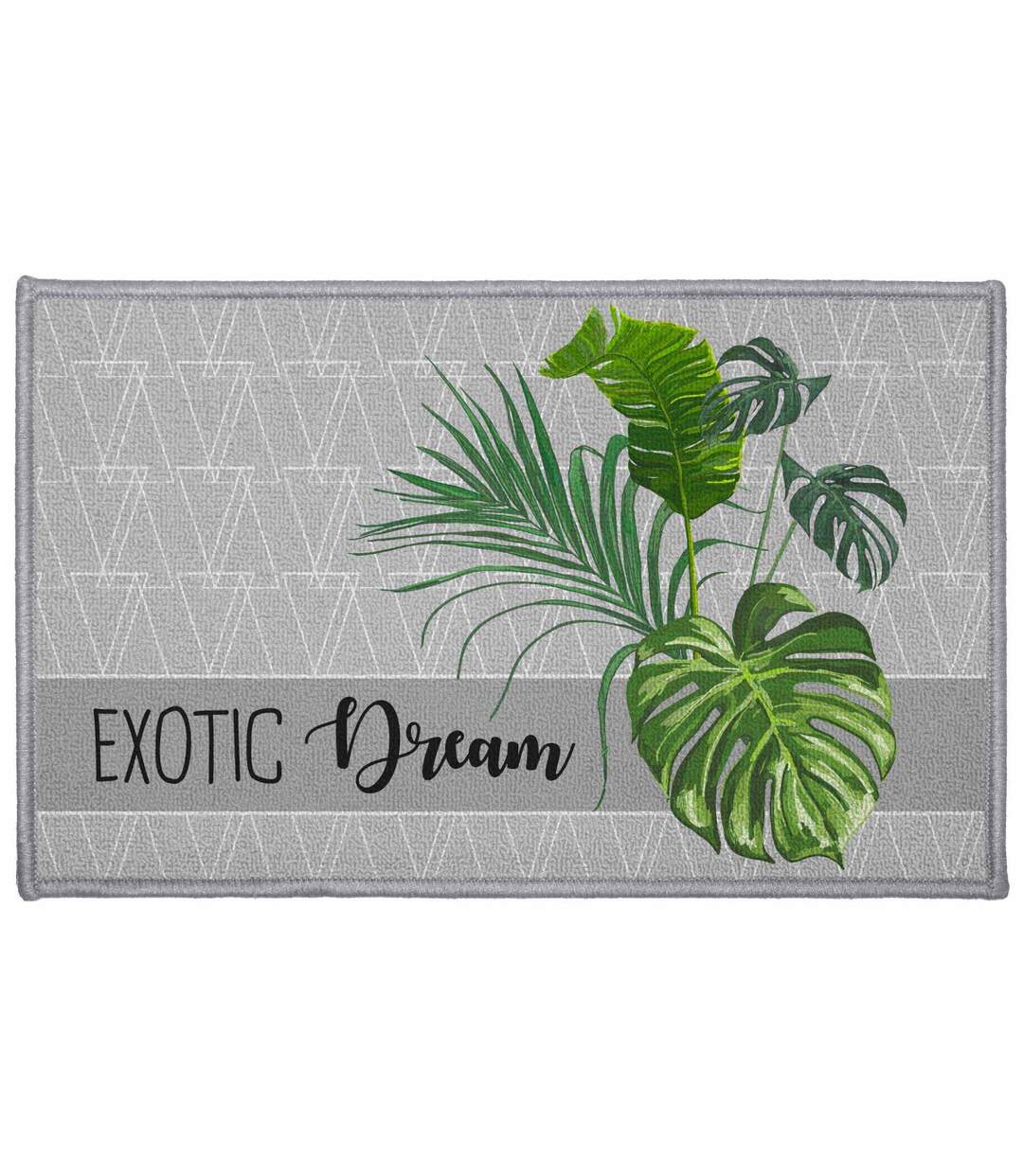 Tapis Déco Rectangulaire Exographic 50x80cm Gris-1