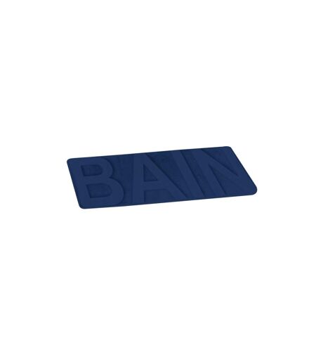 Tapis de Bain Microfibre Relief 45x75cm Bleu Indigo