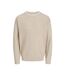Pull beige homme jack & jones neck oxford - l-1