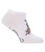 Pack Of 3  Womens/ladies Trainer Socks  White Ed Hardy-2