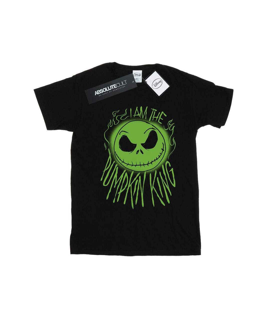 Disney Womens/Ladies Nightmare Before Christmas Pumpkin King Cotton Boyfriend T-Shirt (Noir) - UTBI41584-1