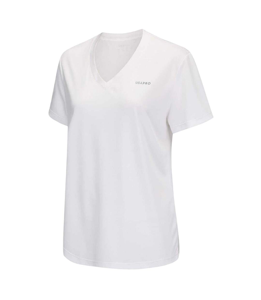 T-shirt Motif/style Uni Femme Blanc USA Pro-3