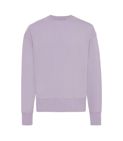 Unisex adult kruger recycled cotton crew neck relaxed fit sweatshirt lavender Iqoniq