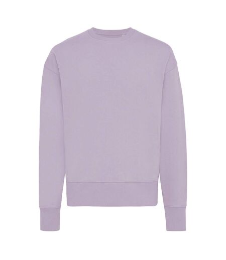 Unisex adult kruger recycled cotton crew neck relaxed fit sweatshirt lavender Iqoniq