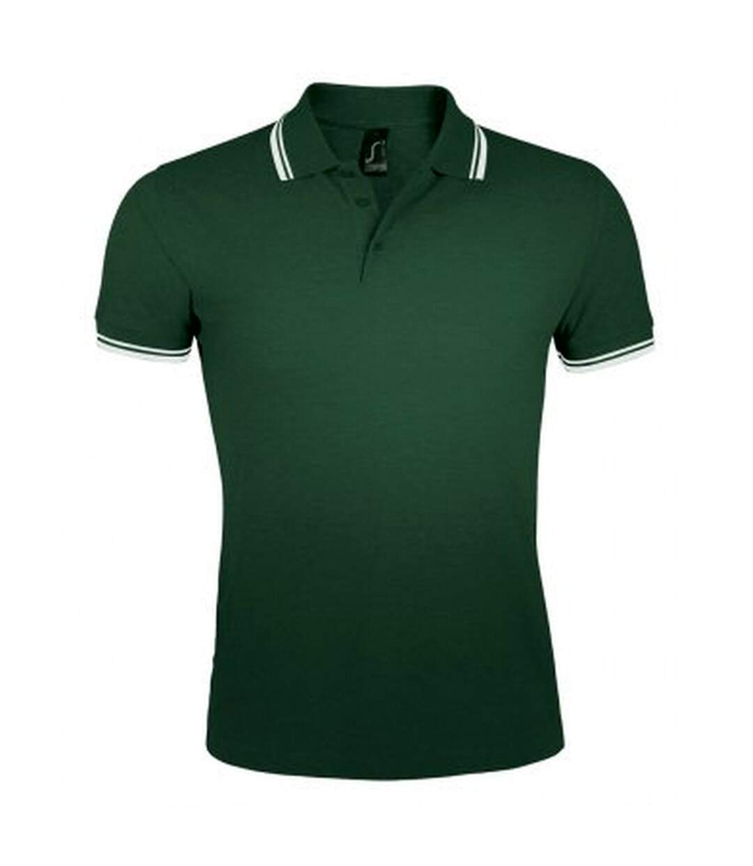 SOLS - Polo manches courtes PASADENA - Homme (Vert forêt/blanc) - UTPC2431