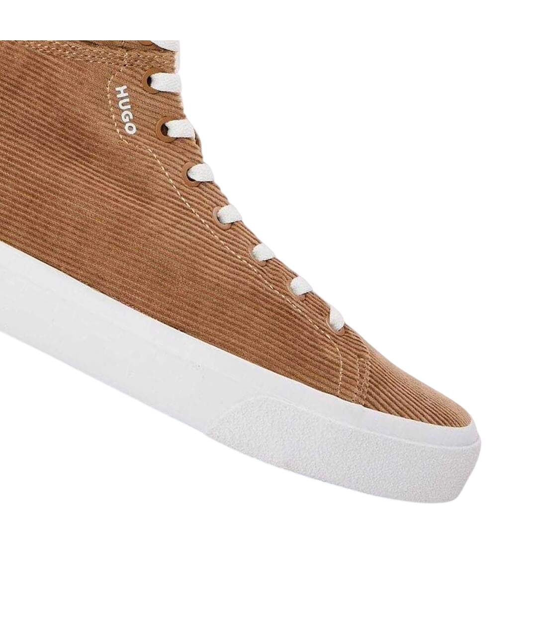 Mens Dyer Hito Corduroy Low Trainers Pastel Cocoa Brown Hugo-3