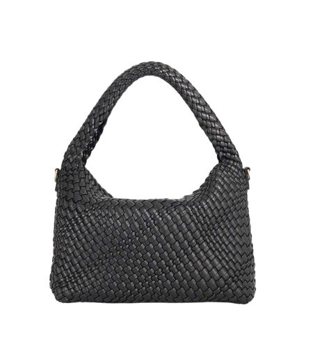 Basket Weave Hobo Bag One Size Black Dune London