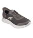 Mens go walk flex slip-in trainers brown Skechers