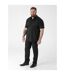 D555 Chemise Unie Manches Courtes Lucas Homme Noir Duke-1