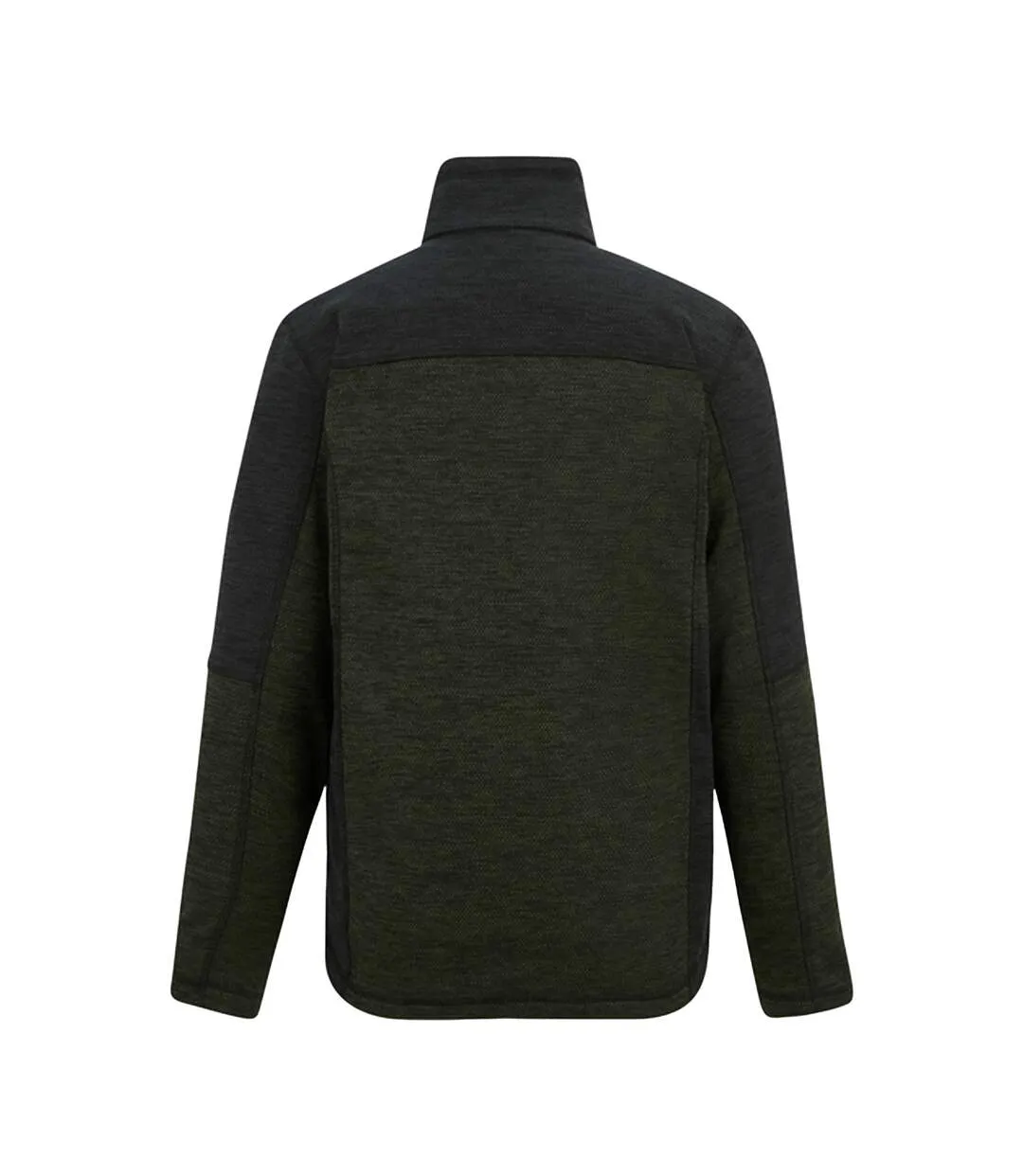 Mens Highton Fleece Full Zip Midlayer Dark Khaki Black Regatta-3