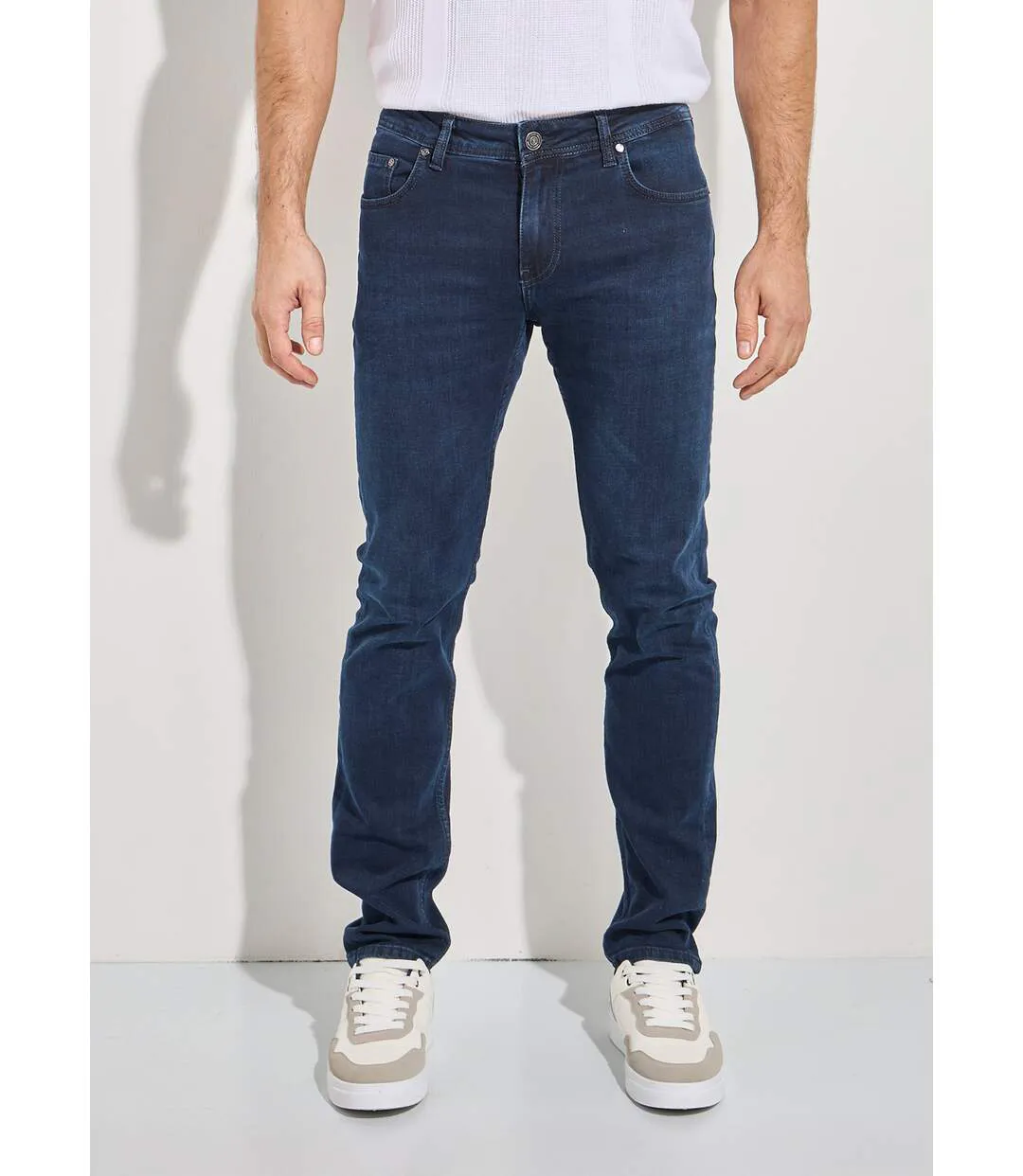 Jean droit 5 poches denim stretch-1
