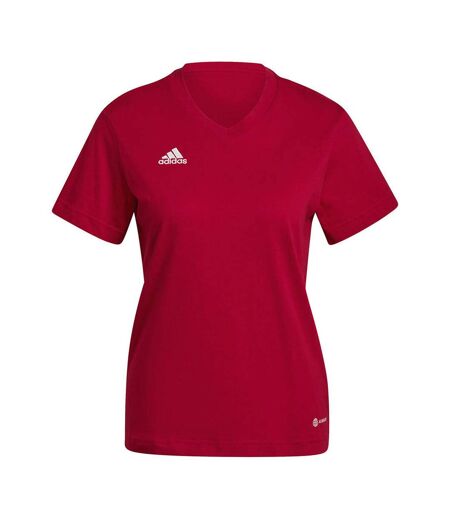 T-shirt Entrada Femme Rouge Adidas