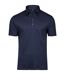 Tee Jays Mens Pima Cotton Interlock Polo Shirt (Navy)