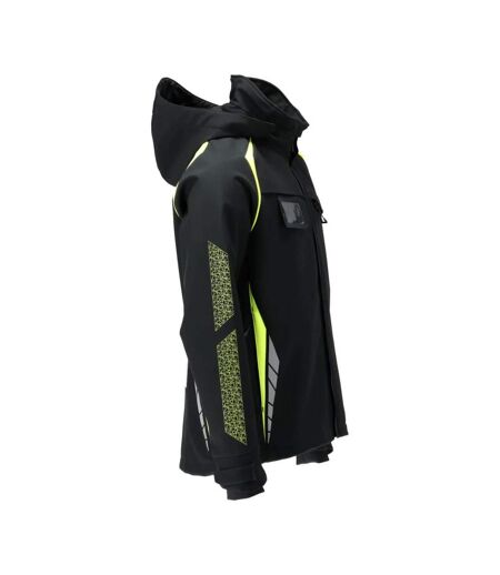 Veste Softshell Accelerate Safe Homme Noir Jaune Fluo Mascot