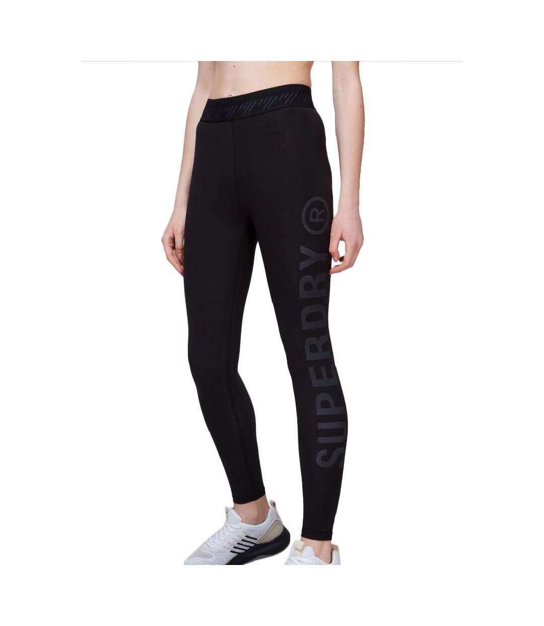 Legging Noir Femme Superdry Essential 78 - XS-1