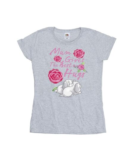 Disney T-shirt en coton Femme/Ladies Lady And The Tramp Mum Hugs (Gris sportif) - UTBI26176