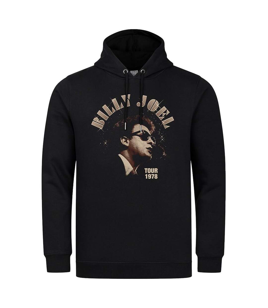 Sweat À Capuche Tour Adulte Noir Billy Joel-1