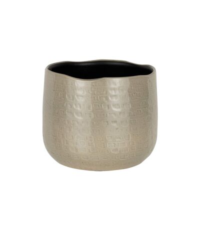 Cache-Pot en Céramique Yuella 19cm Gris Clair