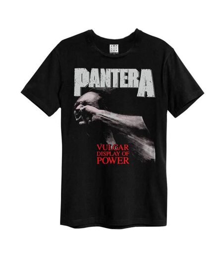 T-shirt Style Pantera Vulgar Display Of Power Adulte Noir Amplified
